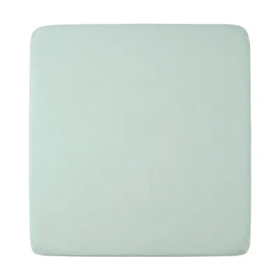 Pure Parima Silver Sateen Fitted Sheet - Spa In Green