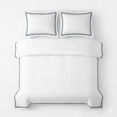 Pure Parima Triple Luxe Sateen Duvet Cover Set - Black In White