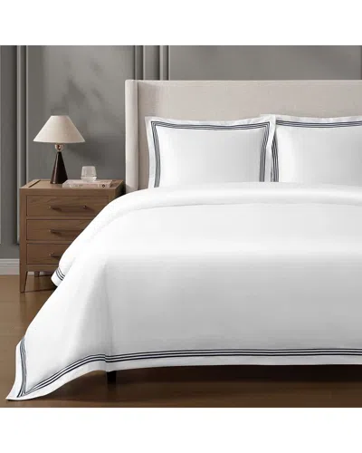Pure Parima Triple Luxe Sateen Duvet Cover Set: Hotel Collection In White