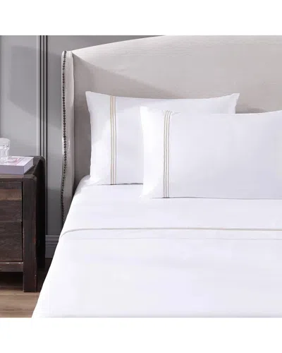 Pure Parima Triple Luxe Sateen Sheet Set: Hotel Collection In White