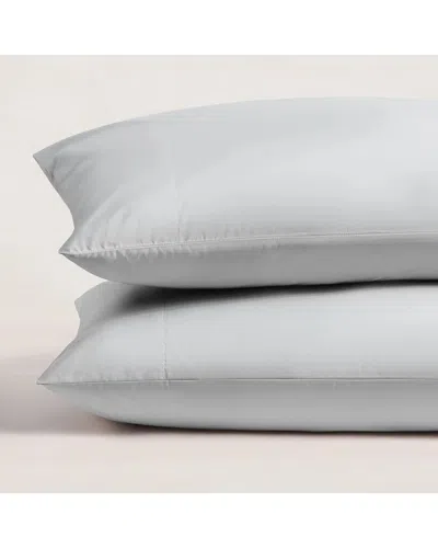 Pure Parima Ultra Percale Pillowcase Set: Hotel Collection In Gray