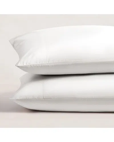 Pure Parima Ultra Percale Pillowcase Set: Hotel Collection In White