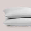 Pure Parima Ultra Percale Pillowcase Set In White
