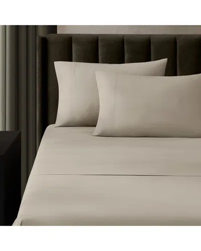 Pure Parima Ultra Percale Sheet Set: Hotel Collection In Brown