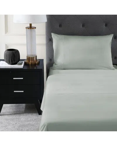 Pure Parima Ultra Percale Sheet Set: Hotel Collection In Green