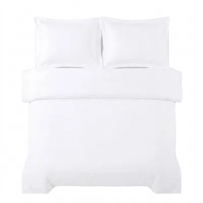Pure Parima White Triple Luxe Sateen Duvet Cover Set - Arctic