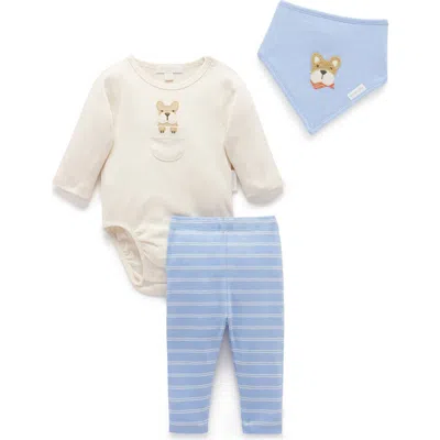Purebaby 3 Piece Set Boys In Multi