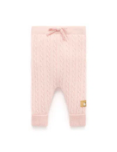 Purebaby Baby Girl Cashmere Leggings In Pink