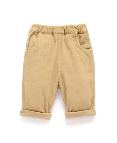 Purebaby Boys' Lined Corduroy Pants - Baby In Brown