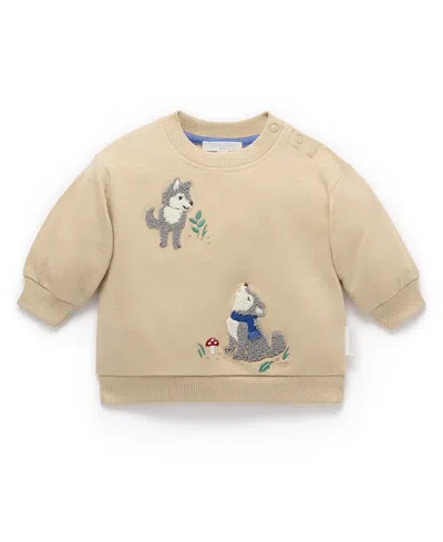 Purebaby Boys' Little Wolf Windcheater - Baby In Neutral