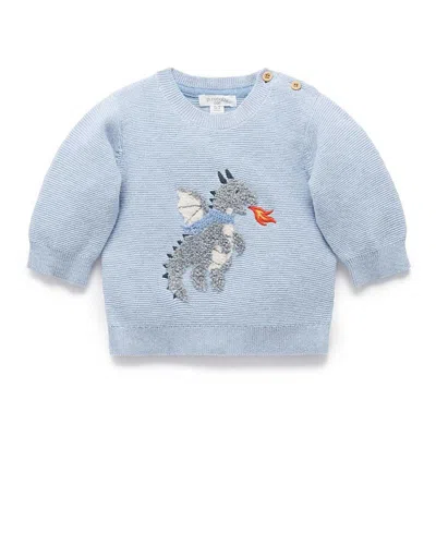 Purebaby Boys' Magical Forest Sweater - Baby In Multi