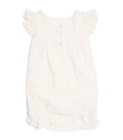 Purebaby Broderie Anglaise Bodysuit (0-24 Months) In Ivory