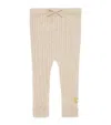Purebaby Cashmere Cable-knit Leggings In Neutral