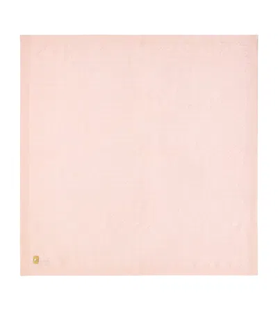 Purebaby Cashmere Cable-knit Blanket In Pink