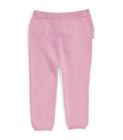 Purebaby Cotton Ruffle-detail Leggings (0-24 Months) In Pink