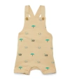 PUREBABY ELEPHANT EMBROIDERED DUNGAREES (0-24 MONTHS)
