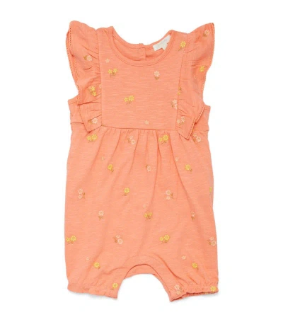 Purebaby Embroidered Playsuit (0-18 Months) In Pink