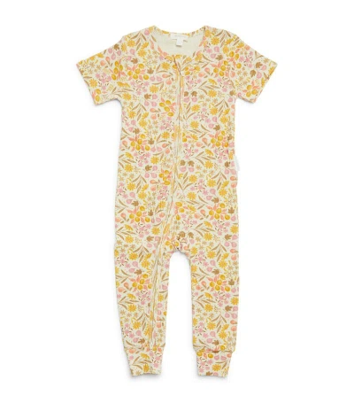 Purebaby Floral Print All-in-one (0-18 Months) In Multi