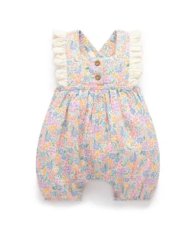 Purebaby Floral Romper - Baby In Multi