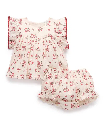 Purebaby Girls' Blooms Set - Baby In Multi