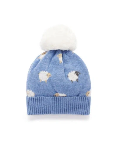 Purebaby On The Farm Beanie In Blue