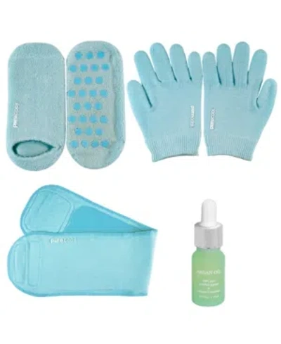 PURECODE MOISTURIZING GEL COLLECTION WITH ARGAN OIL, GLOVES S-M, SOCKS 6-9