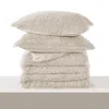 Puredown 3pc Faux Fur Comforter Set