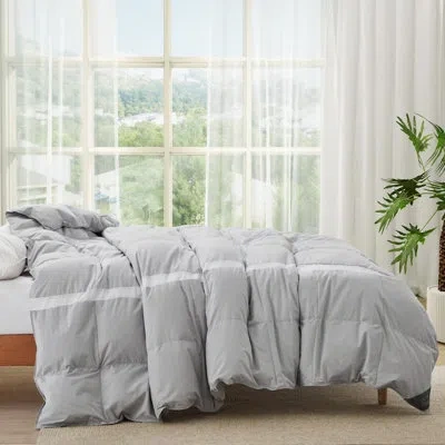 Puredown 75% Down Lightweight Comforter In Gray