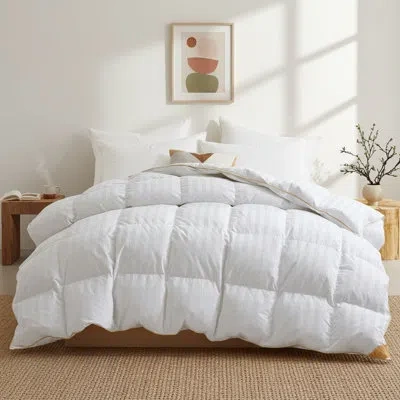 Puredown All Season Feather And Down Hotel Quality Comforter/duvet Insert In White