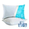 Puredown Cooling 2 Pack Memory Foam Pillows In Blue