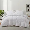 Puredown Goose Down Fiber All Season Comforter In White