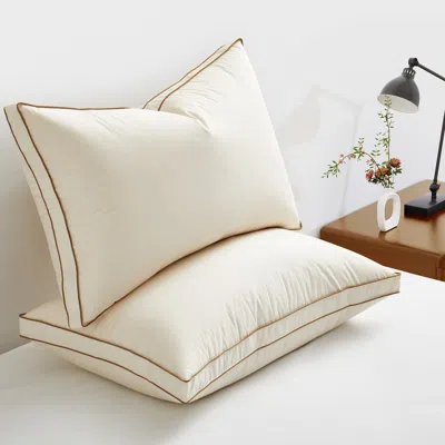 Puredown Gusseted 4-layer Pillow In Neutral