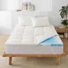 Puredown Organic Cotton Memory Foam Mattress Topper In White