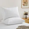Puredown Plush-firm Goose Down & Feather Pillow In White