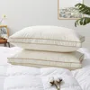 Puredown Ultra-plush 75% White Down Pillow,four Layers Of Feather,filled Comfort In White