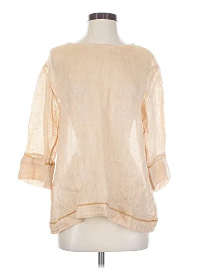 Pre-owned Purejill 3/4 Sleeve Blouse In Ivory