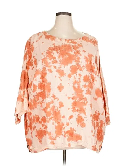 Pre-owned Purejill 3/4 Sleeve Blouse In Orange