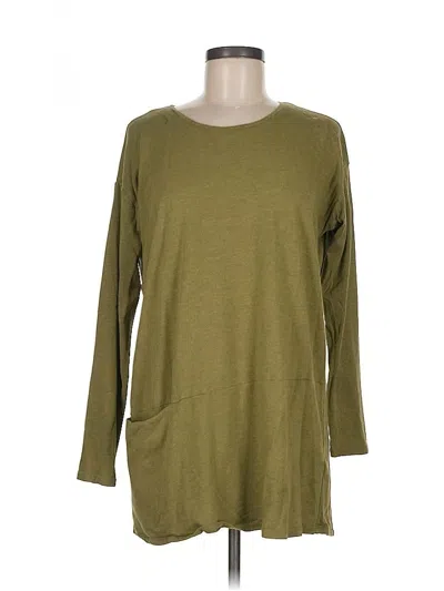 Pre-owned Purejill 3/4 Sleeve T-shirt In Green