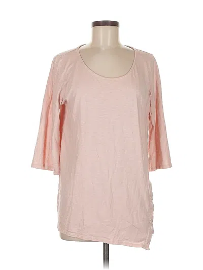 Pre-owned Purejill 3/4 Sleeve T-shirt In Pink