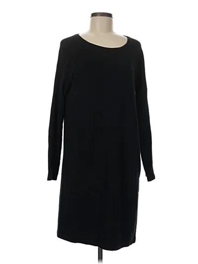 Pre-owned Purejill 3/4 Sleeve Top Black Boatneck Tops
