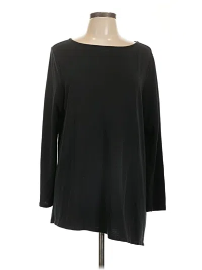 Pre-owned Purejill 3/4 Sleeve T-shirt In Black