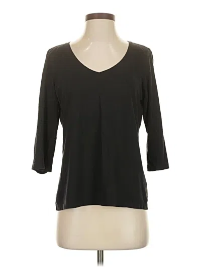 Pre-owned Purejill 3/4 Sleeve T-shirt In Black