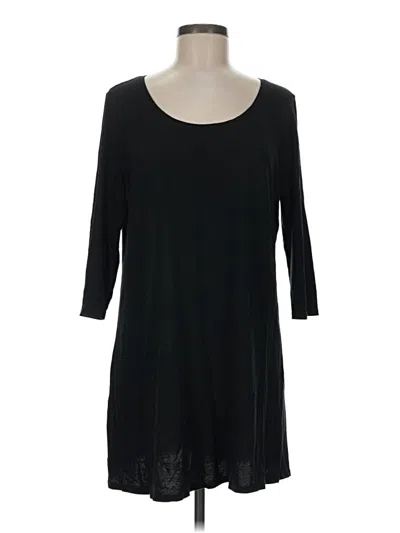 Pre-owned Purejill 3/4 Sleeve T-shirt In Black