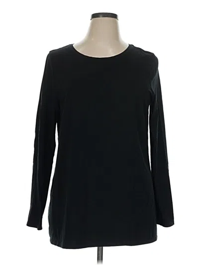 Pre-owned Purejill 3/4 Sleeve T-shirt In Black