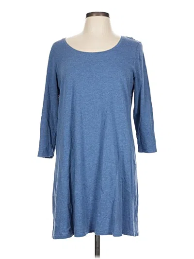 Pre-owned Purejill 3/4 Sleeve T-shirt In Blue