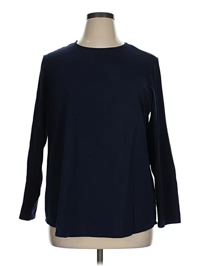 Pre-owned Purejill 3/4 Sleeve T-shirt In Blue