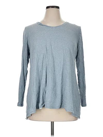 Pre-owned Purejill 3/4 Sleeve T-shirt In Blue