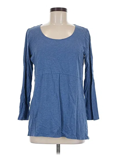 Pre-owned Purejill 3/4 Sleeve T-shirt In Blue