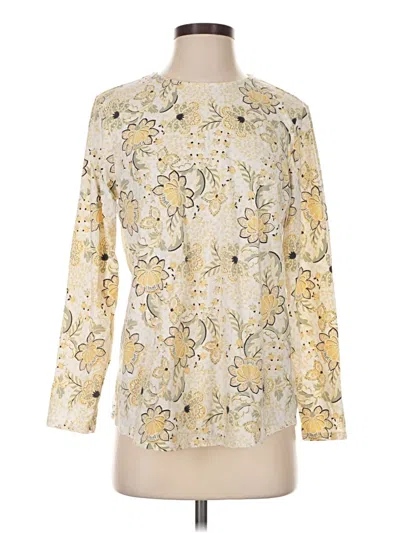 Pre-owned Purejill 3/4 Sleeve T-shirt In Gold
