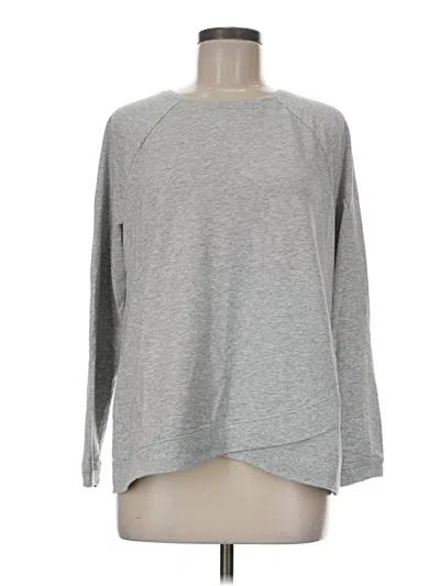 Pre-owned Purejill 3/4 Sleeve T-shirt In Gray